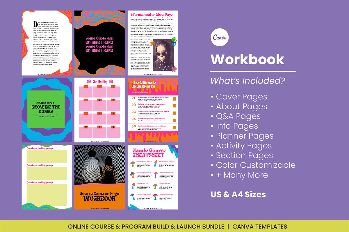 Psychedelic Canva Brand Collection, a Social Media Template by WorkShy Studio (Photo 13 of 23)
