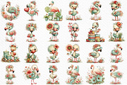 Whimsical Summer Flamingo Clipart, an Illustration by Craft Nest (Thumbnail 6 of 11)