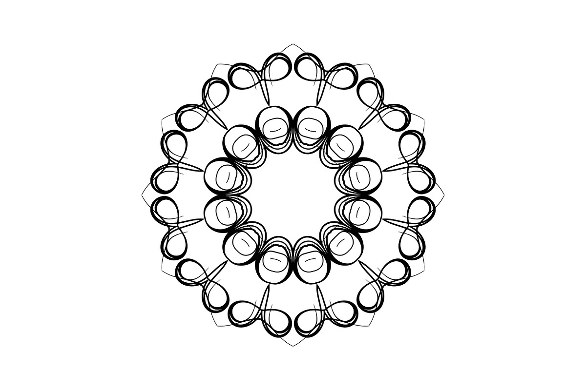 Elegant Mandala Line Art Collection, a Decorative Illustration by NJ Himel (Photo 81 of 101)