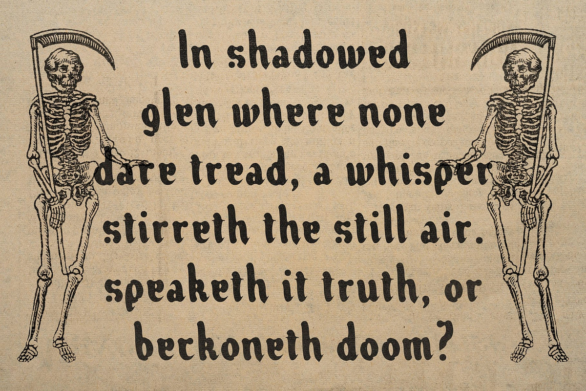 CS Nelson Drawn, a Blackletter Font by Craft Supply Co. (Photo 4 of 8)