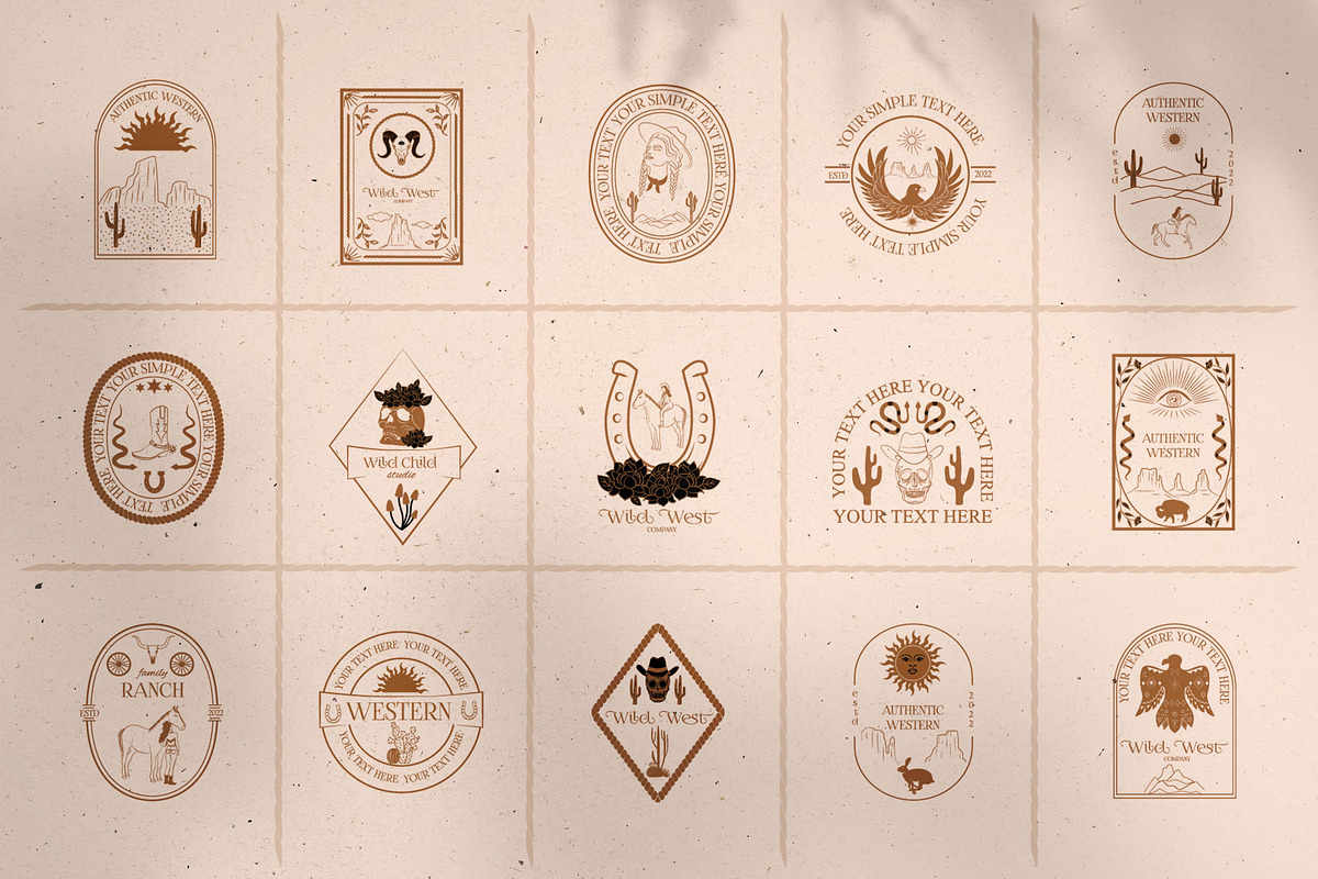 Mystical Western logo collection, a Branding & Logo Template by Mio Buono (Photo 5 of 13)
