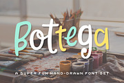 Bottega Font Set, a Sans Serif Font by Denise Chandler (Thumbnail 1 of 6)