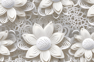 10 3d Lace Flora Seamless Pattern 4k