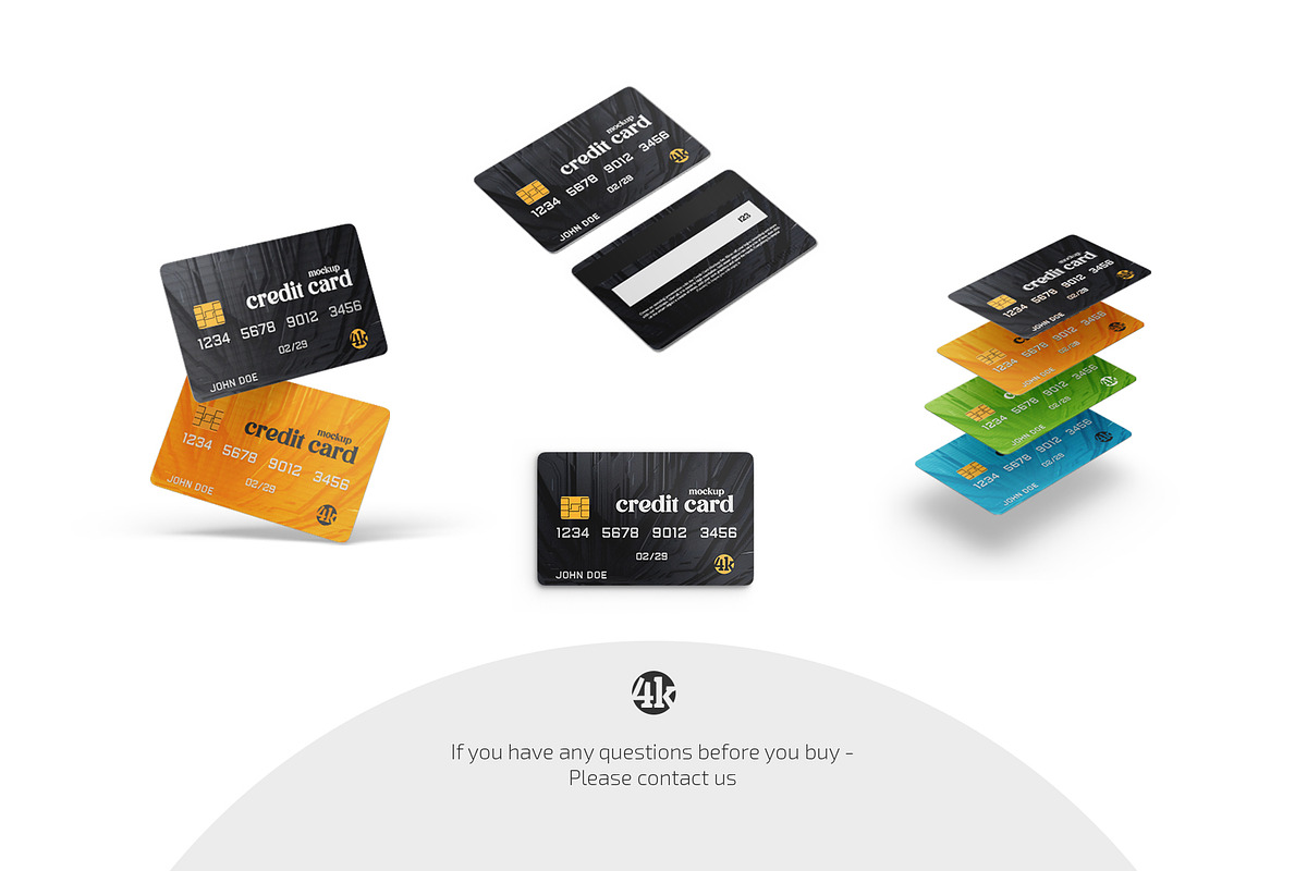 Credit Card Mockup Set, a Product Mockup by Country4k (Photo 4 of 4)