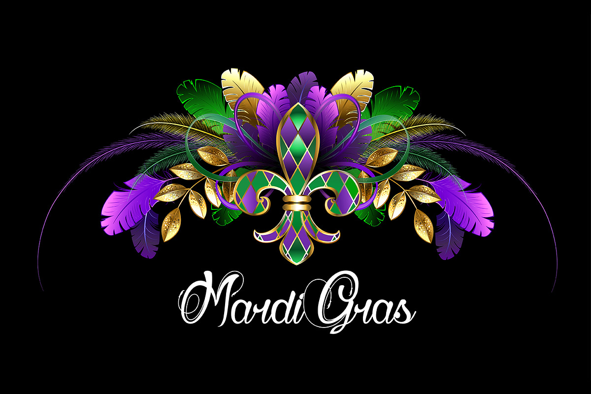 Symmetrical Mardi Gras decoration, a Decorative Illustration by blackmoon9 (Photo 1 of 3)