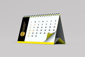 Desktop Calendar Mockup Set