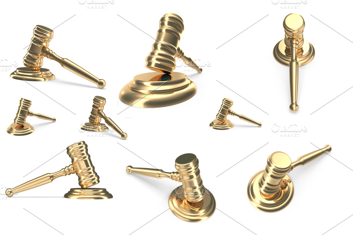 Gavel - 3d render preview 2