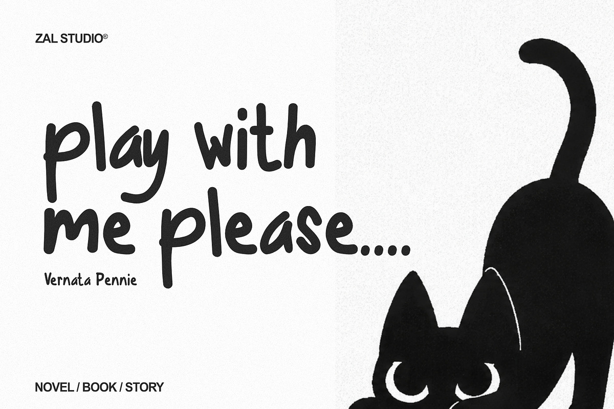 Cattyer - Display Handwritten Font, a Handwritten Font by ZAL STUDIO (Photo 2 of 4)