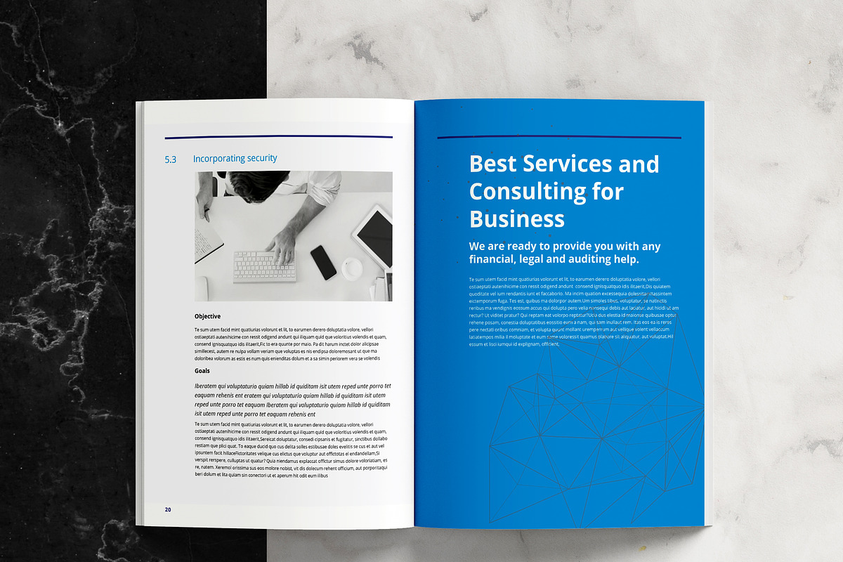White Paper Template, a Brochure Template by azadcsstune (Photo 15 of 15)