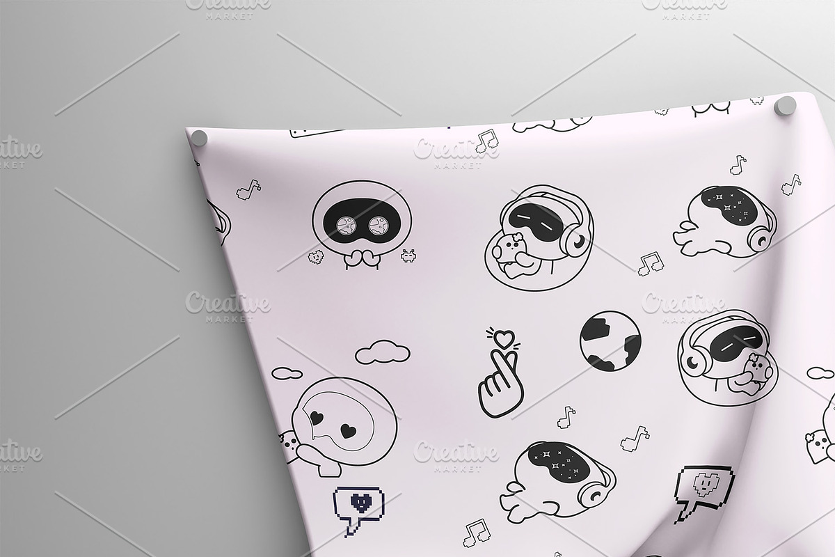 BTS Seamless Pattern Kpop Papers PNG, a Pattern Graphic by FancyDesignStudio (Photo 2 of 9)