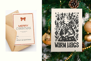 Linocut Christmas Posters And Card