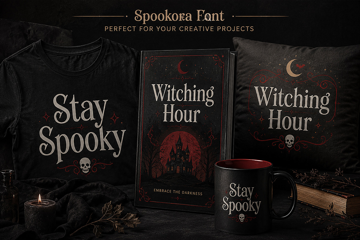 Spookora — Elegant Horror Serif Font, a Serif Font by Wow Magic (Photo 5 of 5)