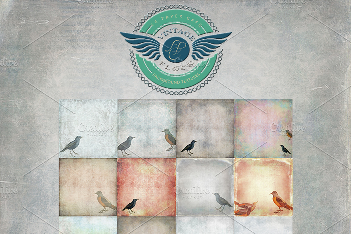 Vintage Flock - Bird Backgrounds