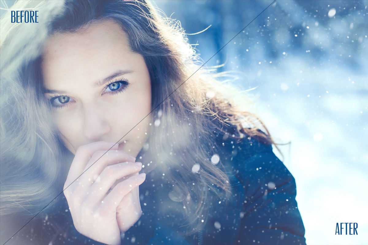 10 Snowflake Photo Overlays preview 8