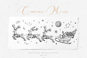 Christmas winter sketches - vector, an Animal Illustration by Aquatinta (Thumbnail 2 of 8)