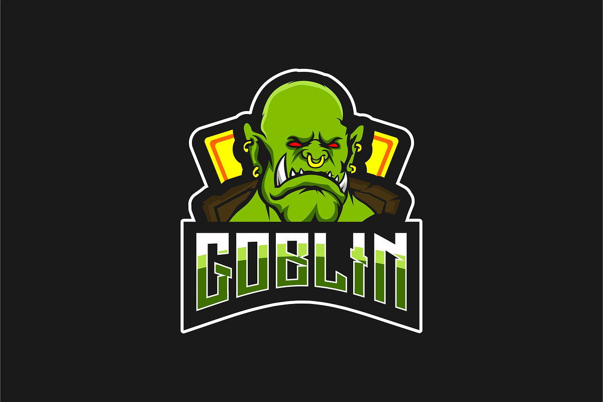 Goblin Mascot Sport Logo Vector, a Branding & Logo Template by Jhon.aburame