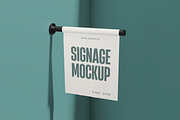 Flag Sign Store Mockup, an Advertising Mockup by DSNA Mockup (Thumbnail 2 of 5)