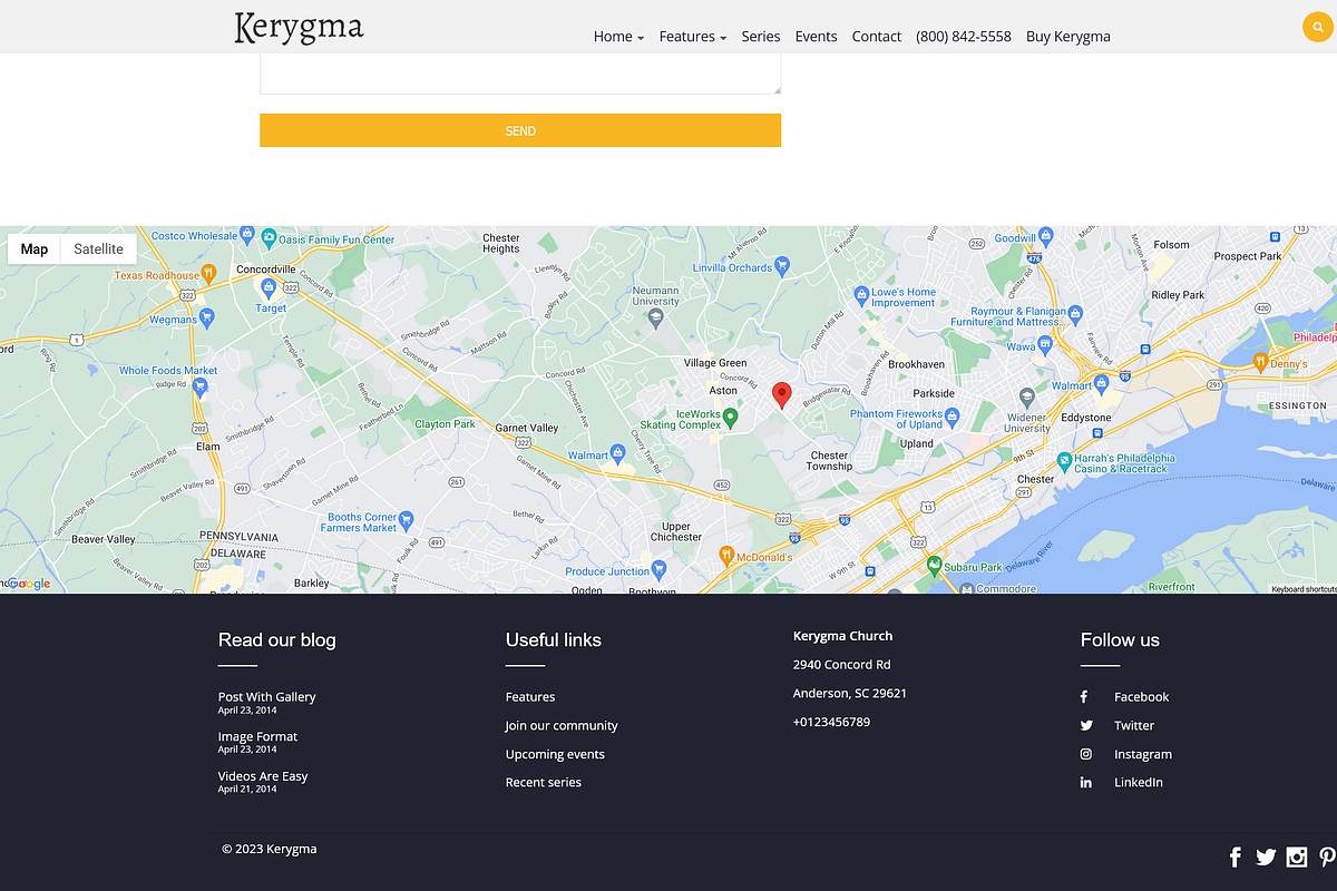 Kerygma - Church WordPress Theme, a WordPress Template by Organized Themes (Photo 5 of 5)