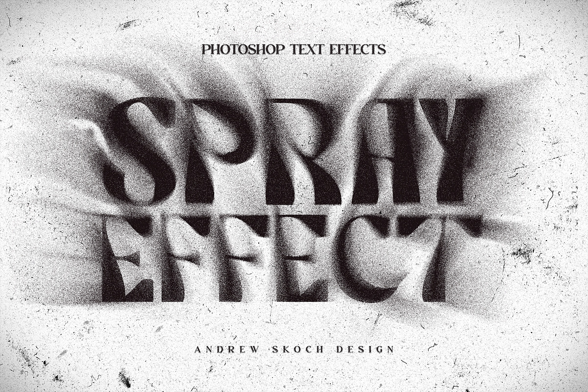 Spray Text Effect, a Layer Style Add-On by Andrew Skoch Design (Photo 1 of 9)