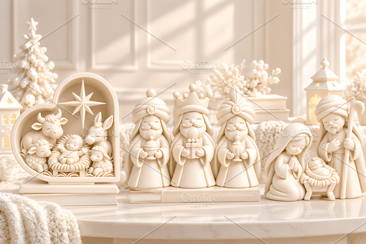 Christmas Nativity Scene & Wise Men, a Characters & Person 3D Model by Design Station (Photo 3 of 6)