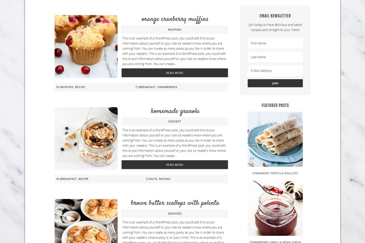 Tastie // Genesis Theme, a WordPress Template by WP Chic (Photo 2 of 4)