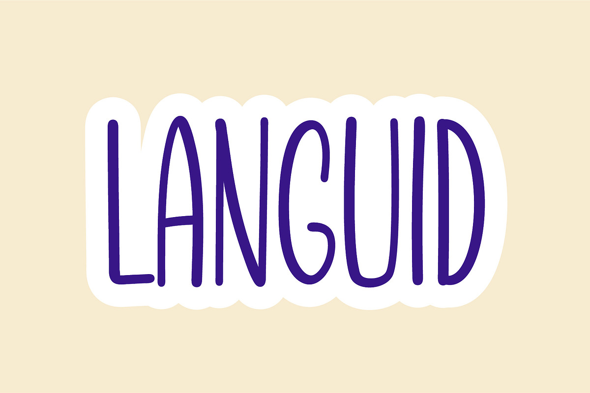 Languid - Handwritten Font, a Script Font by Fonteca
