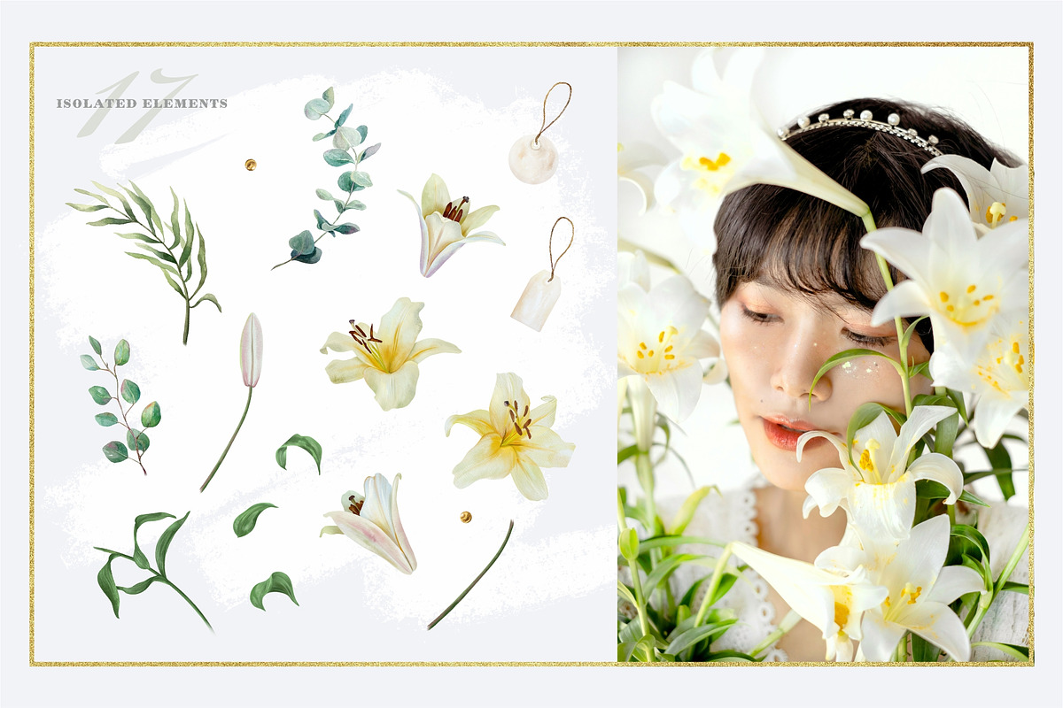 The Whisper of Lilies, a Decorative Illustration by Farida Bik (Photo 2 of 11)