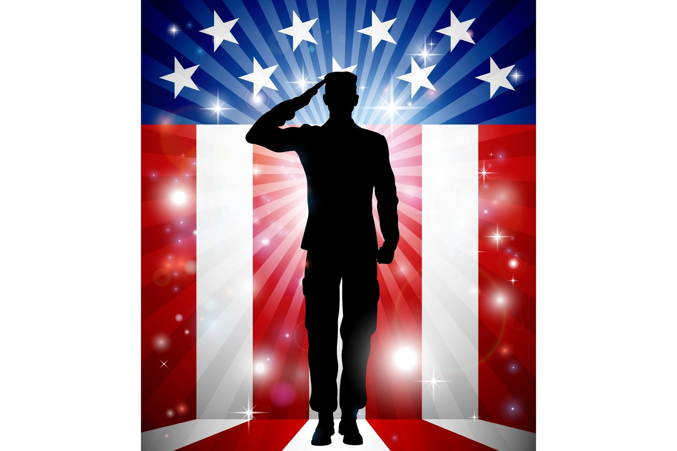 US Soldier Salute Patriotic Background, a Texture Graphic by Christos ...