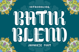 Batik Blend - Javanese Font, a Handwritten Font by PutraCetol Studio