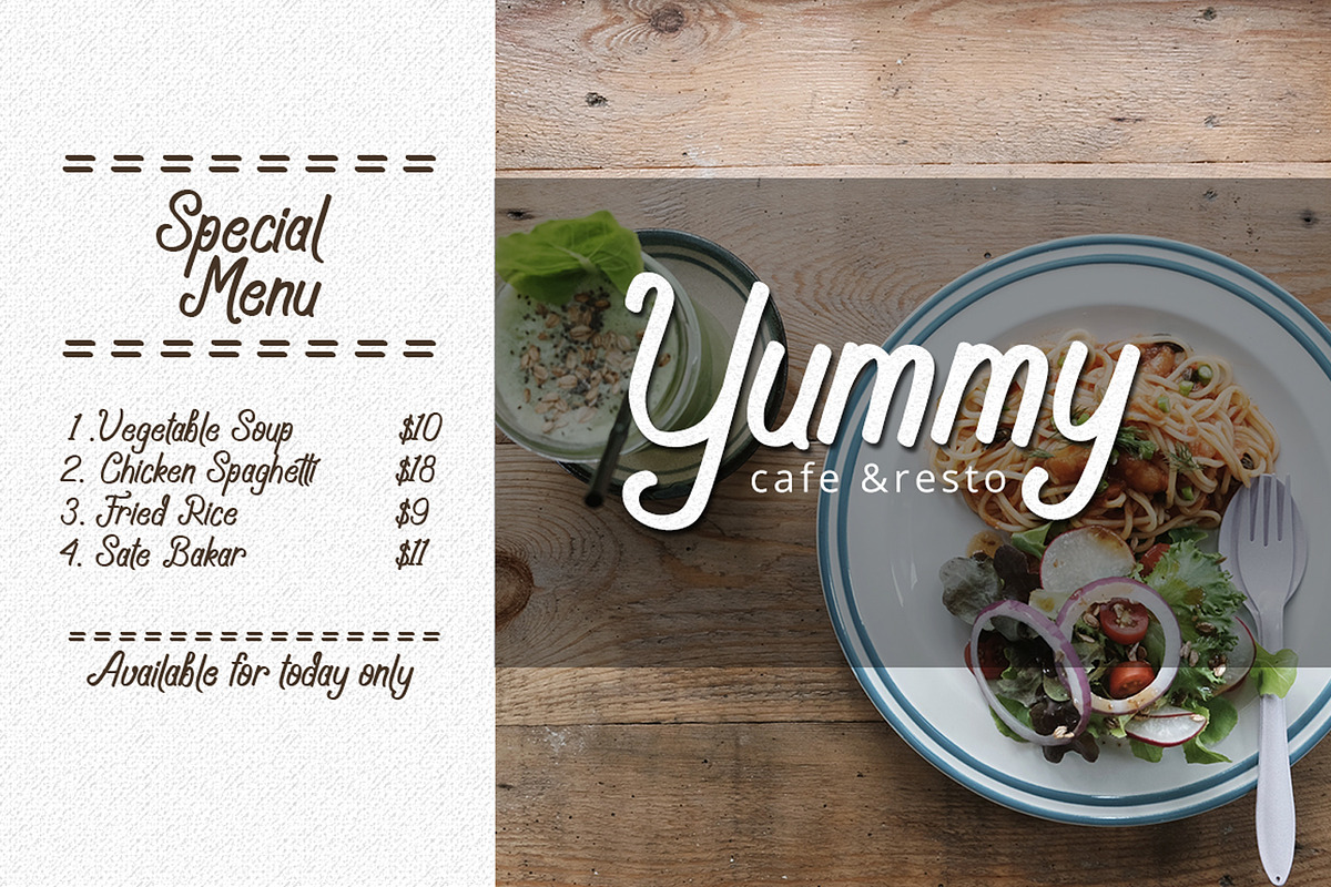 Navara Brush Font preview 5