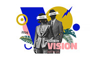 Modern Business Collage Poster Set, an Object Graphic by Creative Graphics (Thumbnail 4 of 5)