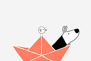 Dog & Bird Collection 1, an Animal Illustration by Irene Loal (Thumbnail 6 of 17)