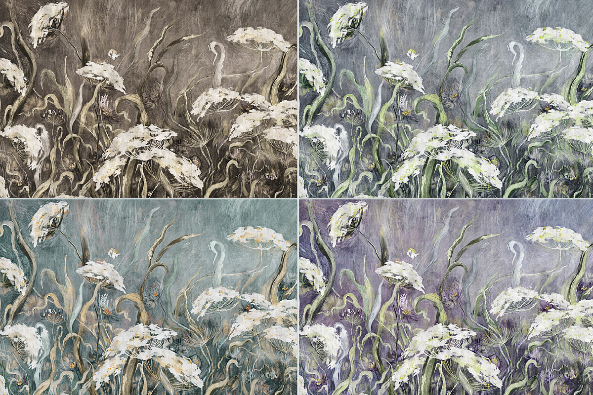 Wallpaper Slumber of the Field Herbs, a Wallpaper Graphic by apollinariia_shop (Photo 8 of 8)