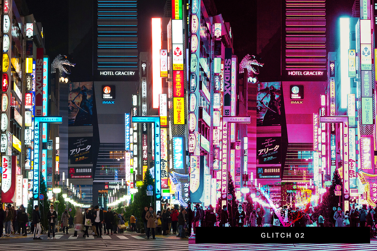 50 Cyberpunk Lightroom Presets LUTs, a Preset Add-On by