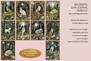 Bordered Woodlands Junk Journal Kit, a Decorative Illustration by The Dutch Lady Designs (Thumbnail 2 of 7)