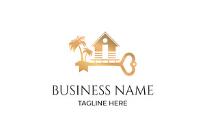 Real Estate Realtor Logo Beach House
