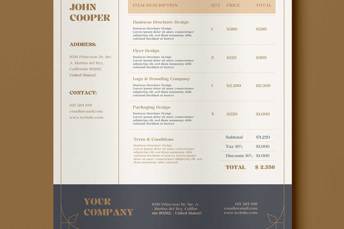 Invoice 03, a Stationery Template by FathurFateh (Photo 3 of 4)