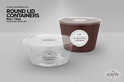Round Lid Deli Containers Mockup, a Cups & Container Mockup by INCDesign (Thumbnail 6 of 8)