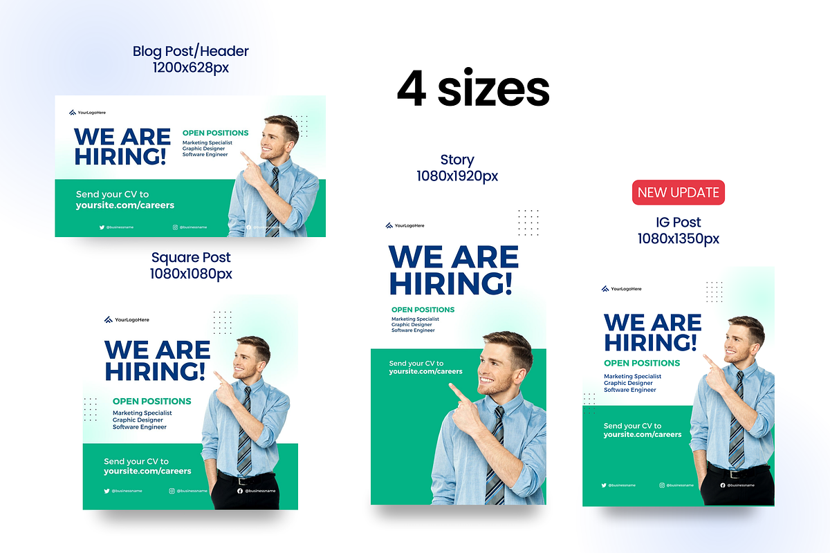 Canva Social Media Templates, a Social Media Template by Studio B | Canva Template (Photo 9 of 13)
