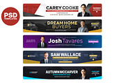 Realtor YouTube banner Bundle pack, a Social Media Template by Vaughn Studios (Thumbnail 1 of 7)