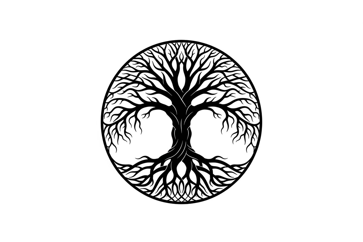 Tree of Life Circle SVG Bundle, an Illustration by Gfx_Store (Photo 9 of 50)