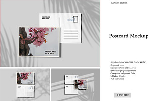 Postcard Mockup, a Product Mockup by Bangdastudio
