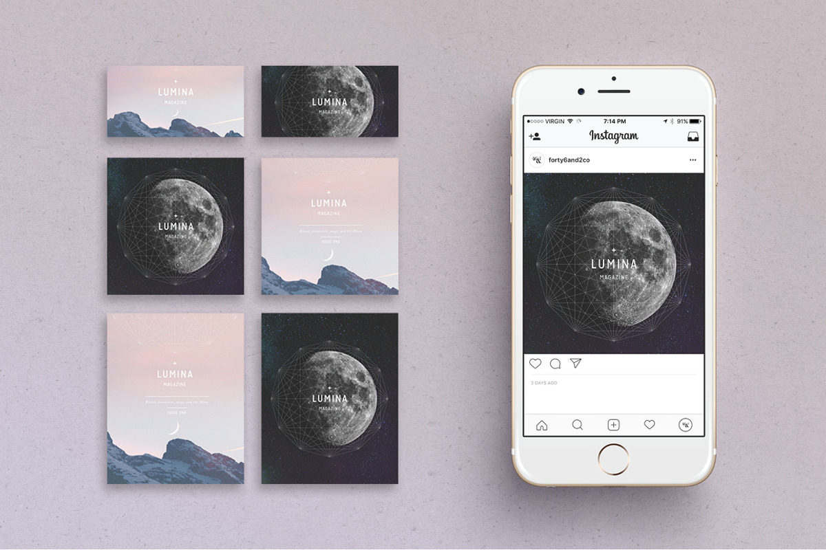 LUMINA Social Media BUNDLE, a Social Media Template by 46&2 Collective (Photo 2 of 15)