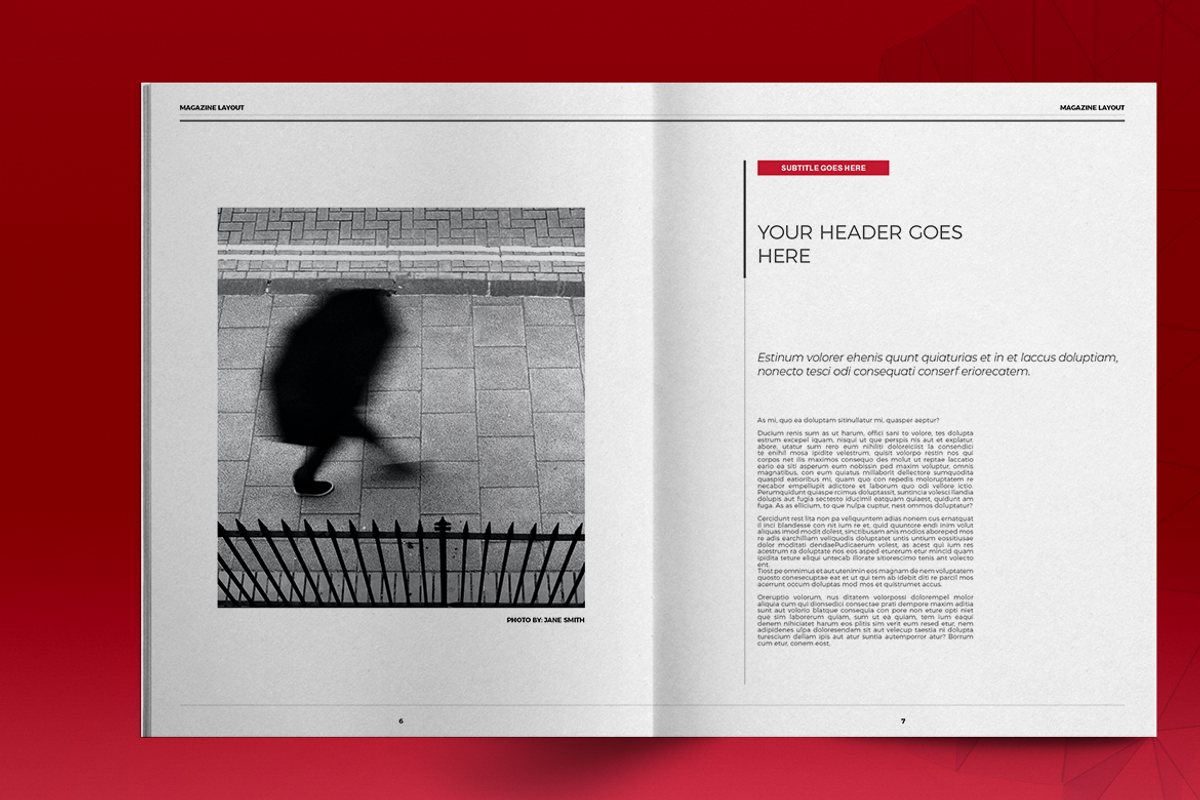 Art Magazine Layout