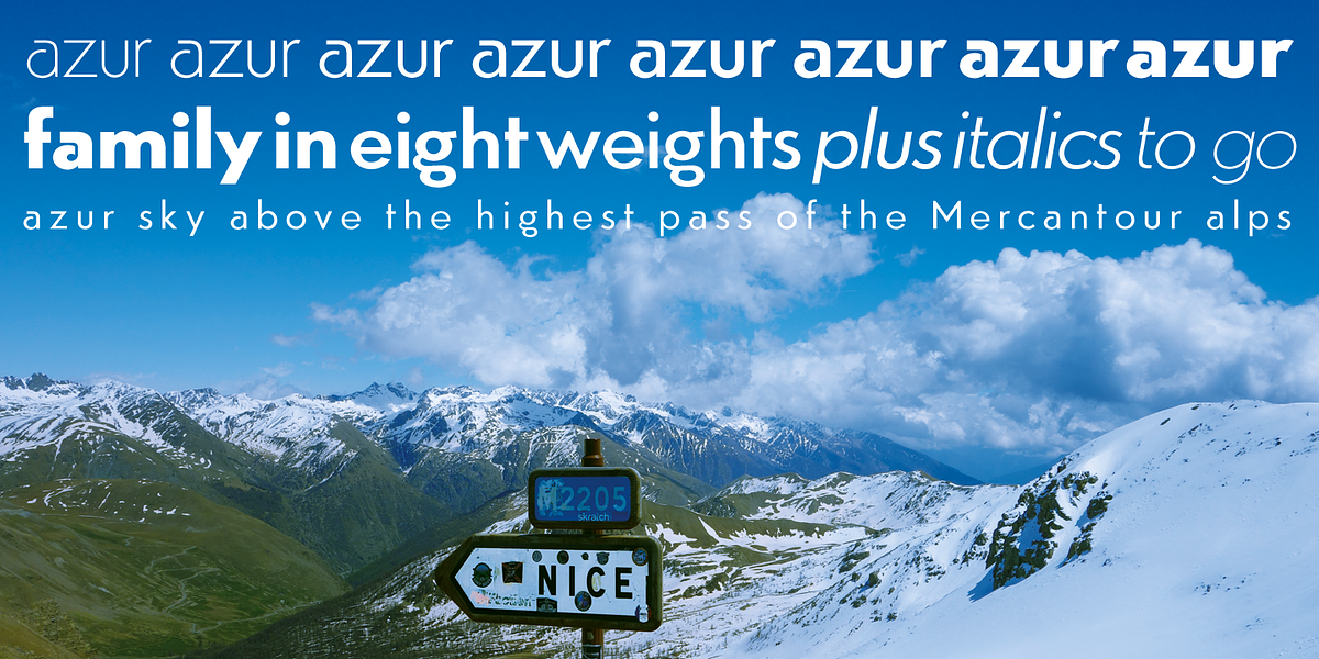 Azur, a Sans Serif Font by Wiescher-Design (Photo 3 of 7)