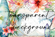Surf Board Clipart Watercolor, an Illustration by BigCakeBee (Thumbnail 2 of 4)