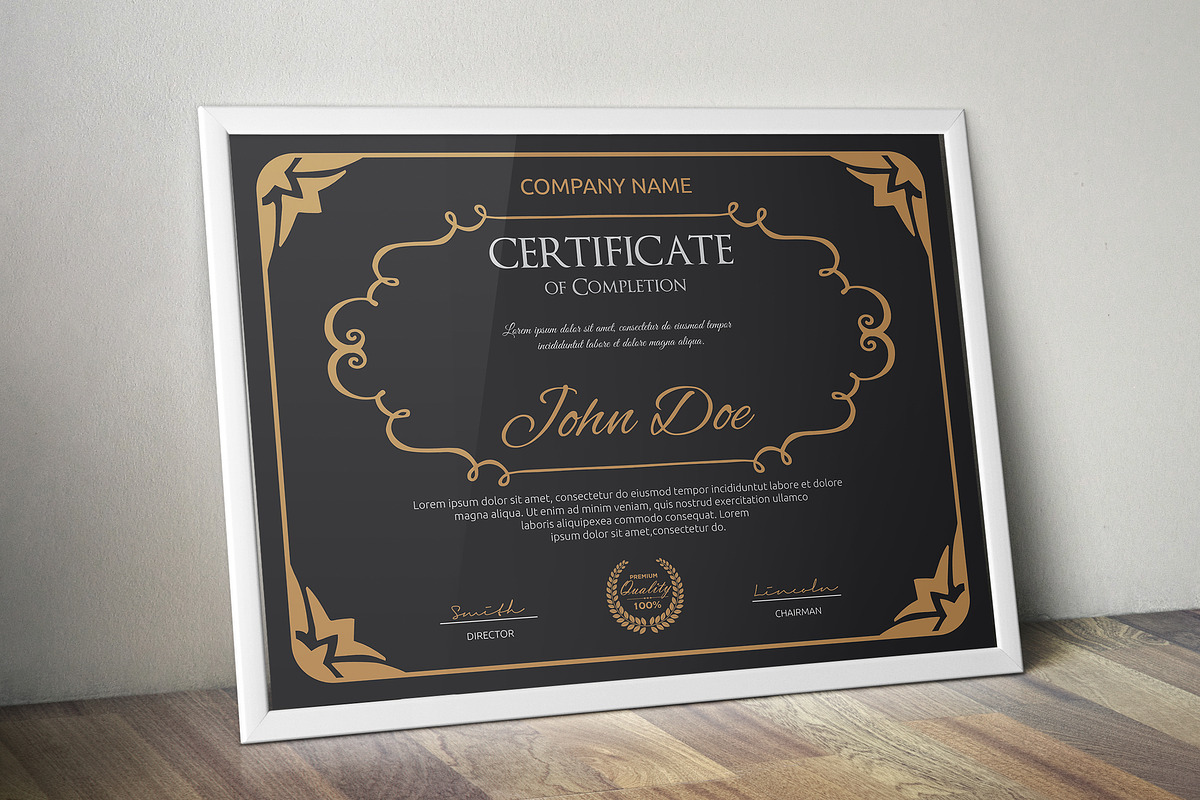 Certificate Word | PSD | AI, a Stationery Template by Curve Design (Photo 1 of 5)
