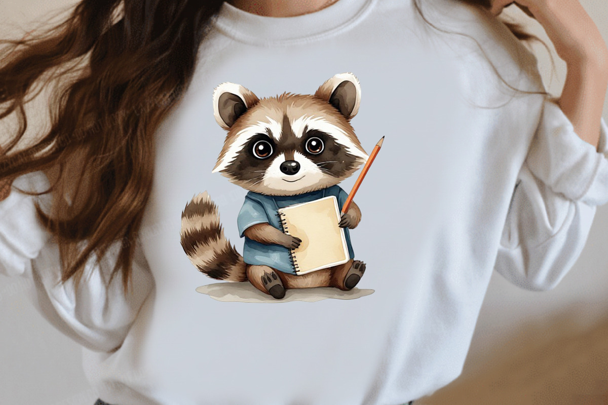 Back to School Raccoon Clipart, a Seasonal Illustration by Designworld (Photo 9 of 11)