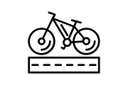 Bikeways Line Icon, an Icon by Pexelpy (Thumbnail 2 of 2)