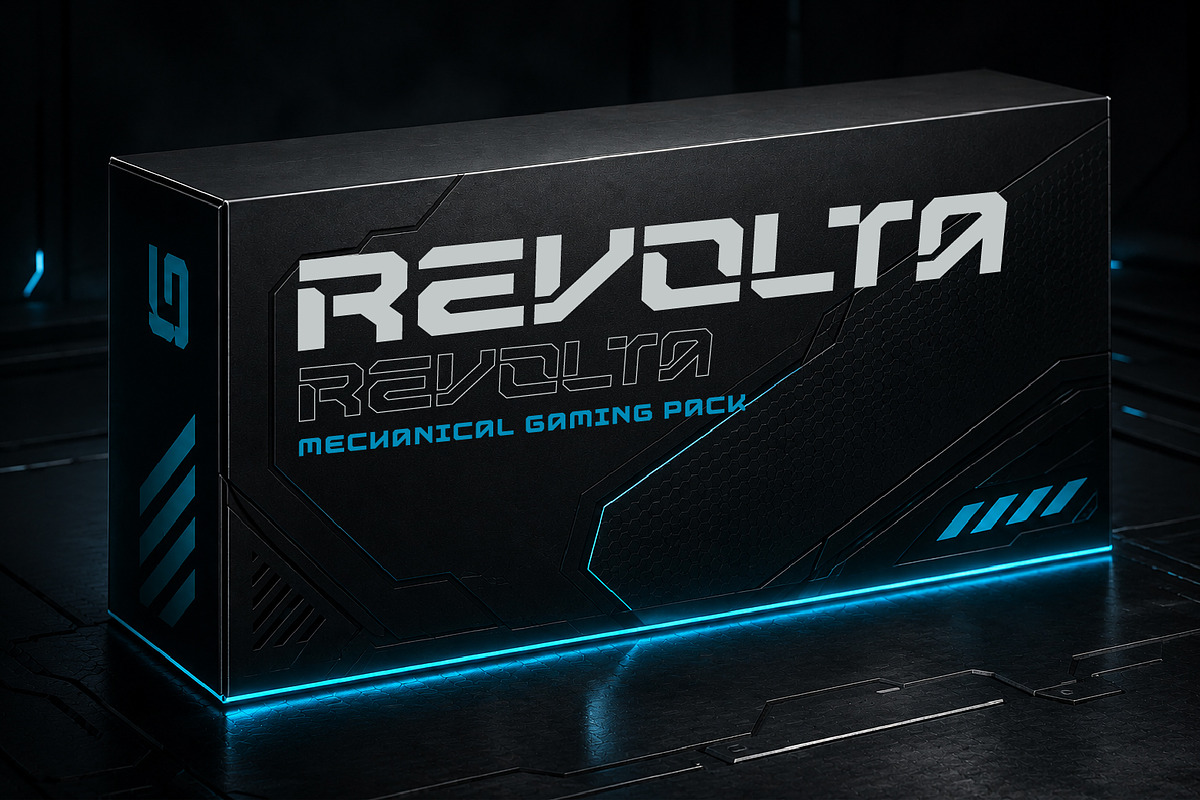 Revolta - Tech Display Font, a Sans Serif Font by Vesvocrea (Photo 8 of 8)